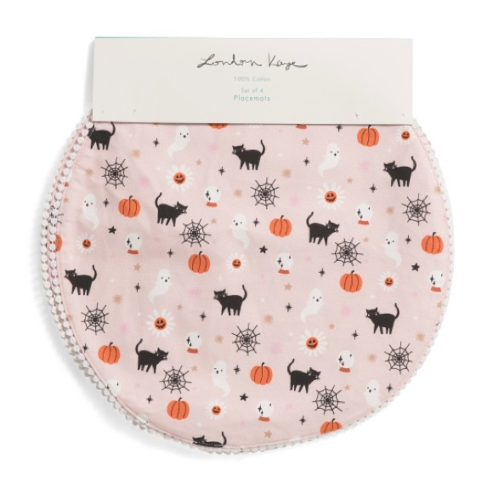 NEW London Kaye Halloween Daisy Placemats
